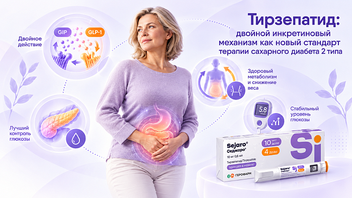 Тирзепатид: двойной инкретиновый механизм как новый стандарт терапии СД2