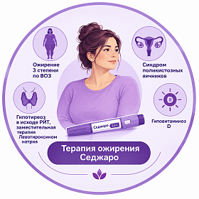 Терапия ожирения у женщин с синдромом поликистозных  яичников